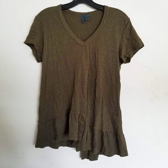 Anthropologie Left of Center Belmond Tie-Back Tee - Picture 4 of 12